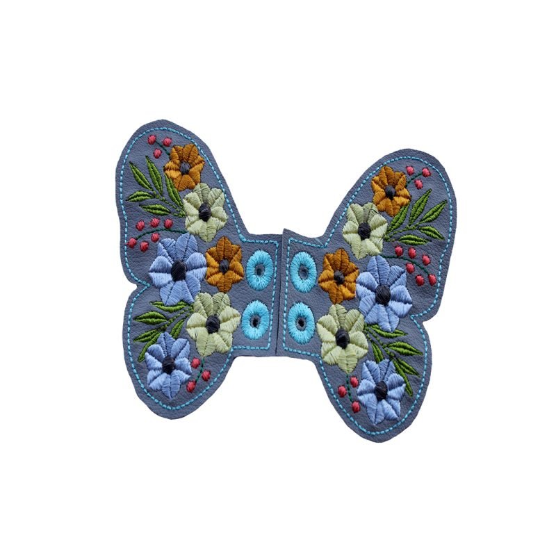 Αξεσουάρ Φτερά για Παπούτσια - Πεταλούδα Γκρι