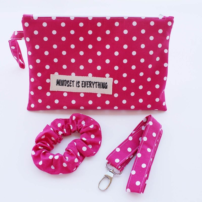 Σετ Τσαντάκι Μωβ Πουά