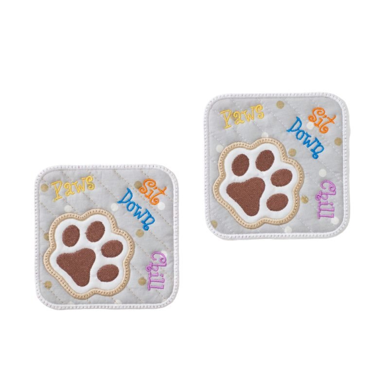 Σετ Σουβέρ Υφασμάτινα Πατούσα Σκύλου