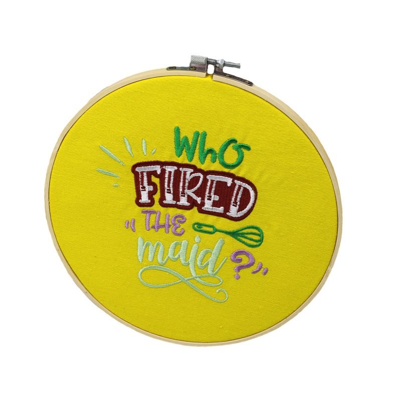 Τελάρο Κεντήματος Bamboo "Who Fired The Maid"