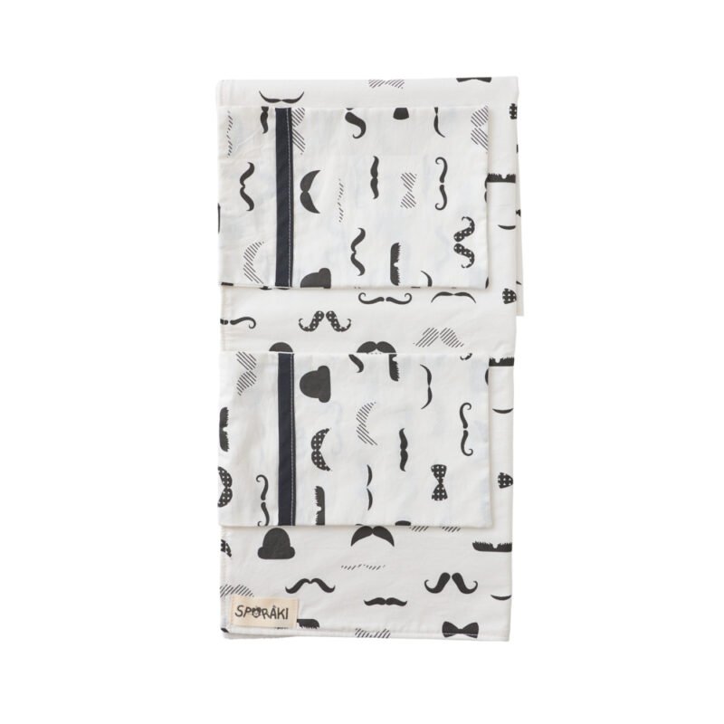 Βρεφική Αλλαξιέρα Ταξιδιού Mustache Με Θήκες