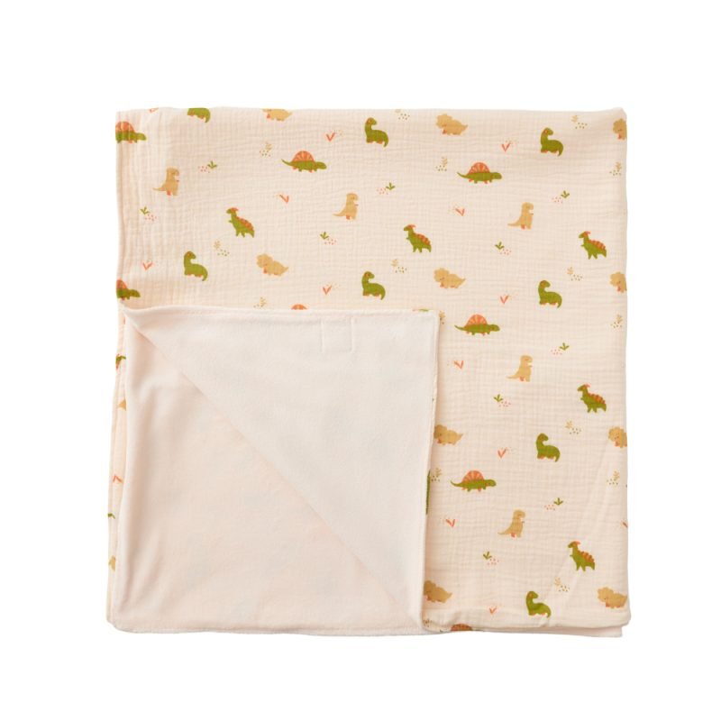 Βρεφική Κουβέρτα Διπλής Όψης Δεινόσαυροι