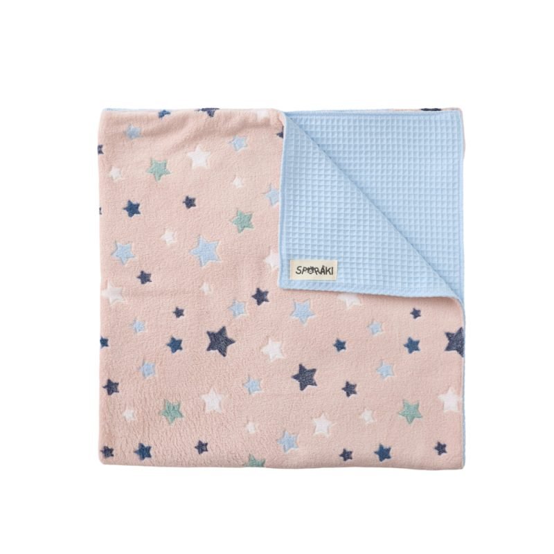 Βρεφική Κουβέρτα Διπλής Όψης Stars