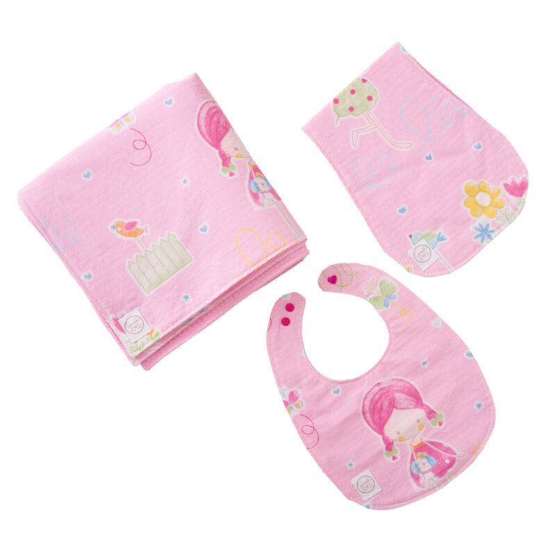 Σετ δώρου για Νεογέννητο  Little Girls 3 τεμ