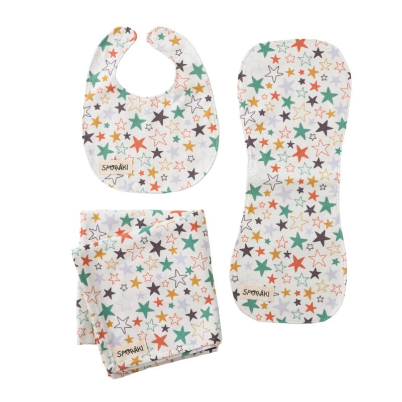 Σετ δώρου για Νεογέννητο Stars 3 τεμ