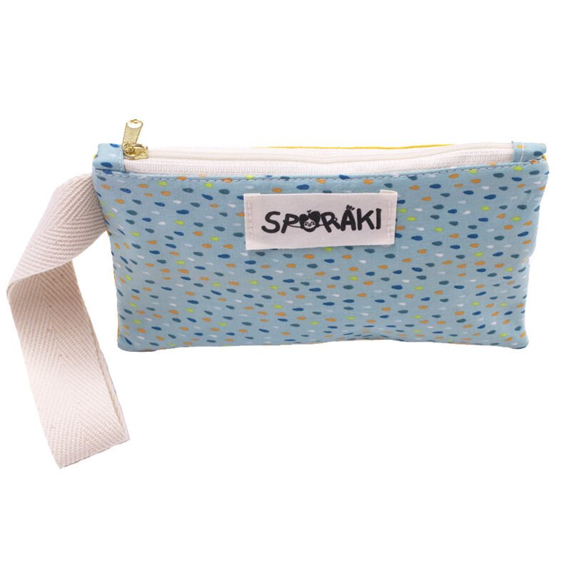 Πορτοφόλι με Λουράκι Καρπού Πράσινο-Κίτρινο