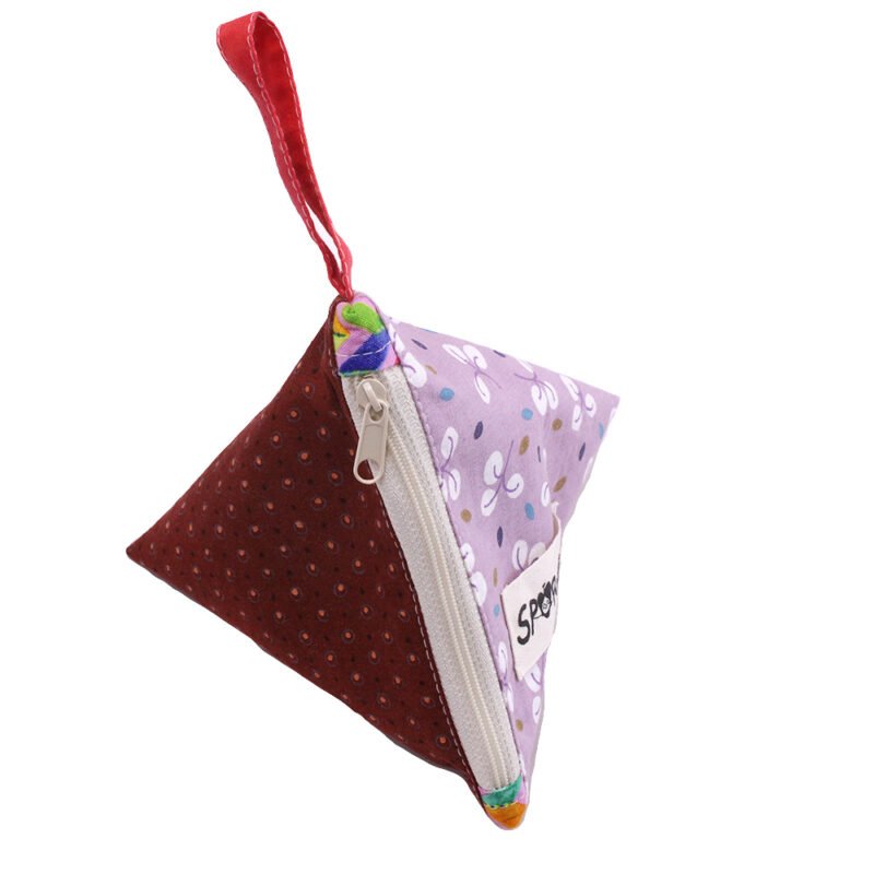 Τριγωνικό Πορτοφολάκι για Κέρματα Flowers