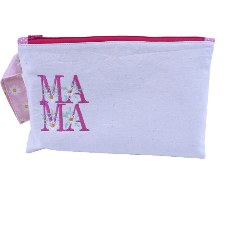 Χειροποίητο Κεντημένο Τσαντάκι Καρπού-Δώρο για την Γιορτή της Μητέρας