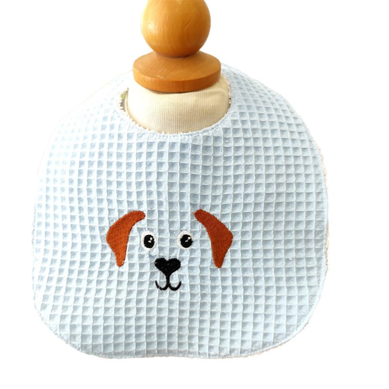 Βρεφική Σαλιάρα με Σκυλάκι – Χειροποίητη & βαμβακερή