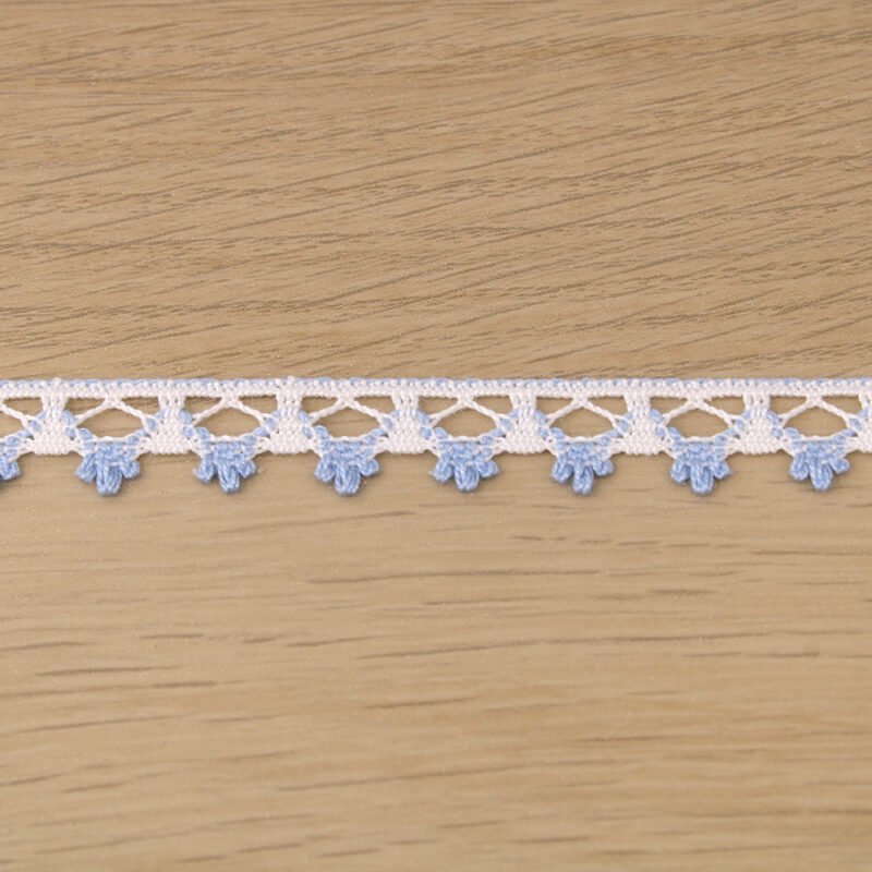 Δαντέλα   Βαμβακερή Πλεκτή Δίχρωμη 2 εκ.