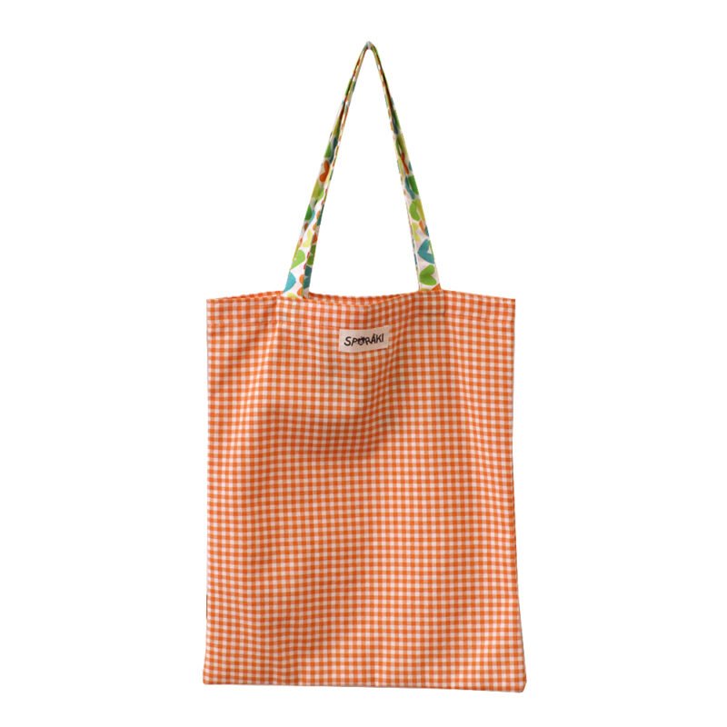 Χρωματιστή Tote Bag Checkered